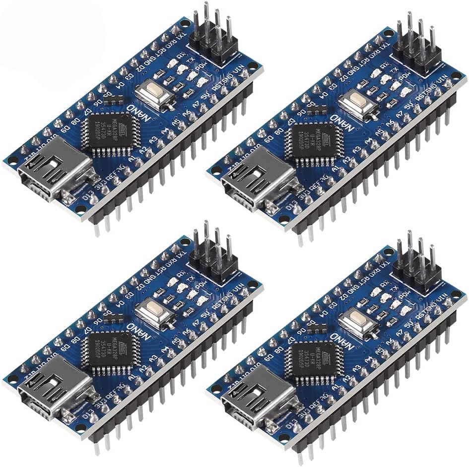 for 4PCS Nano V3.0 ATmega328P Nano Board CH340 5V 16M Microcontroller Board, Compatible with Ardu ino Electronics Development Board Nano 328P Nano 3.0