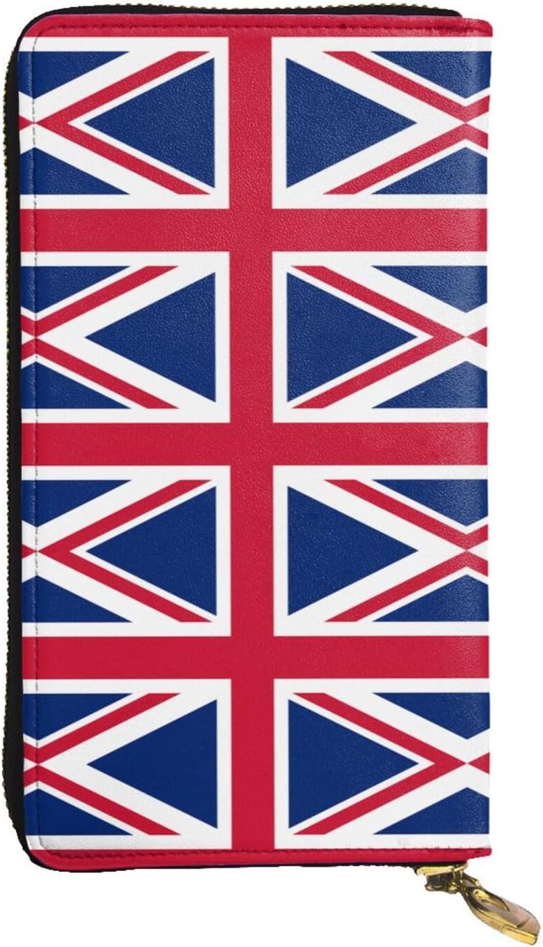 British flag Women's wallet, clutch wallet, with zipper, large capacity.