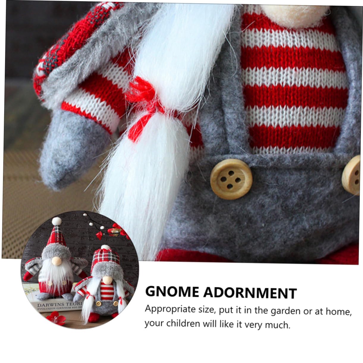 ABOOFAN 4pièces Gnomes De Noël Décoration Scandinave sans Visage pour Maison Et Fêtes Ambiance Chaleureuse Chaque GNOME Unique pour Vos Événements Et Décorations Intérieures