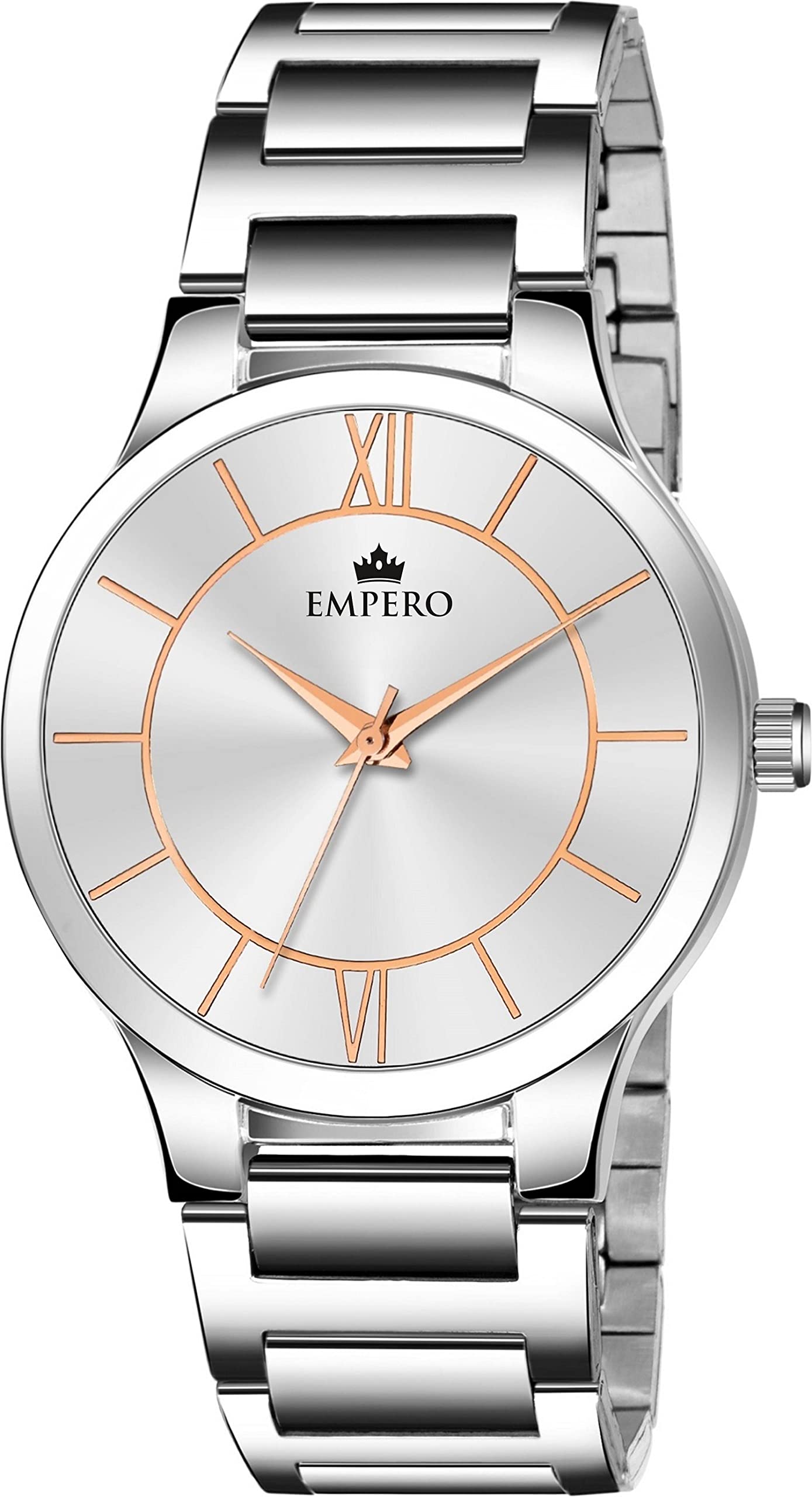 EMPERO-S201 Slim Silver Stainless Steel Adjustable Lock Analog Mens Watch (Silver) (B0C1SPDHCV) Amazon Price History, Amazon Price Tracker