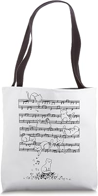 Musician Music Lover - Cat Playing Piano Tote Bag