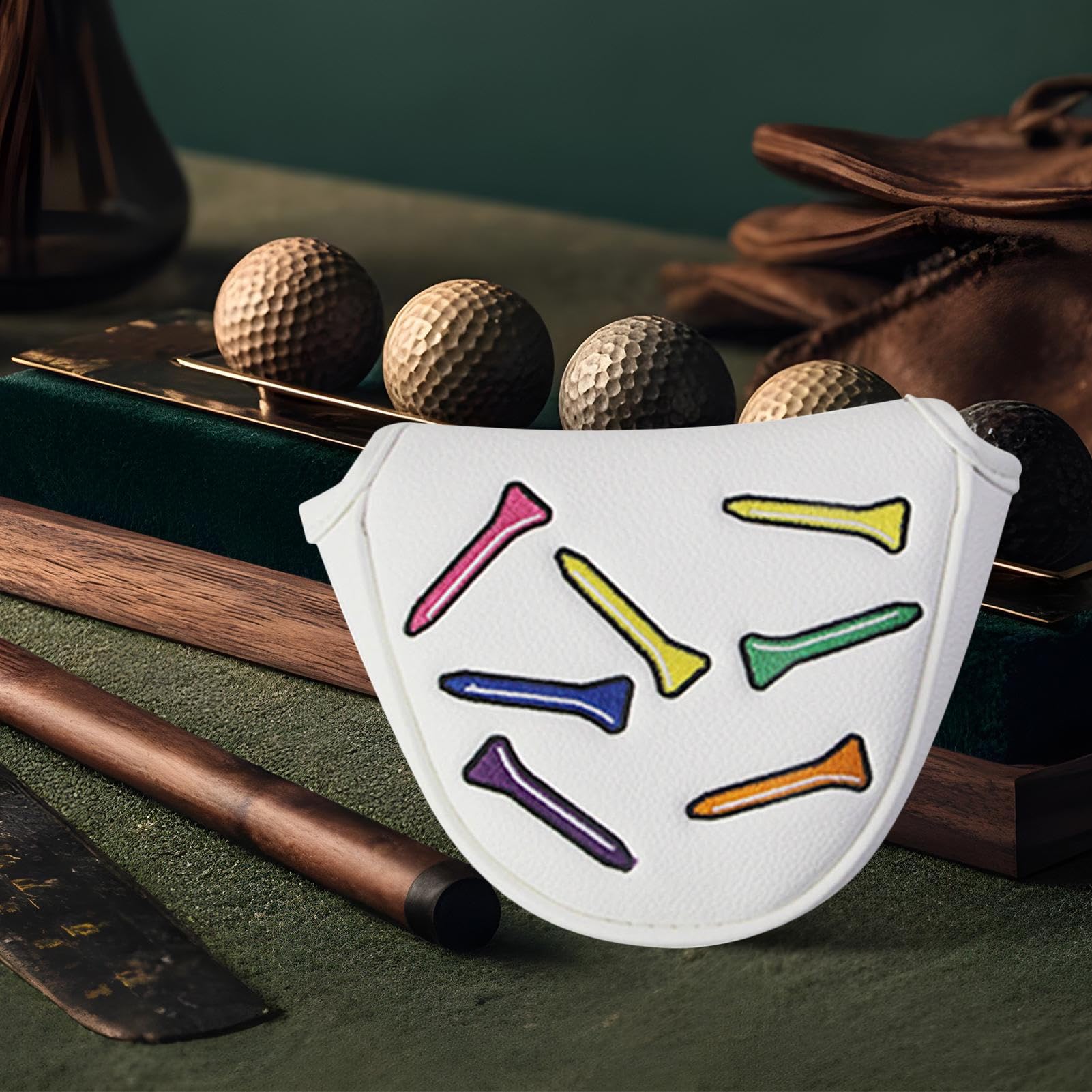 Custodia per putter - Custodia magnetica per mazza putter in PU | Attrezzatura da golf portatile, custodia protettiva resistente per allenamento e competizione sul campo