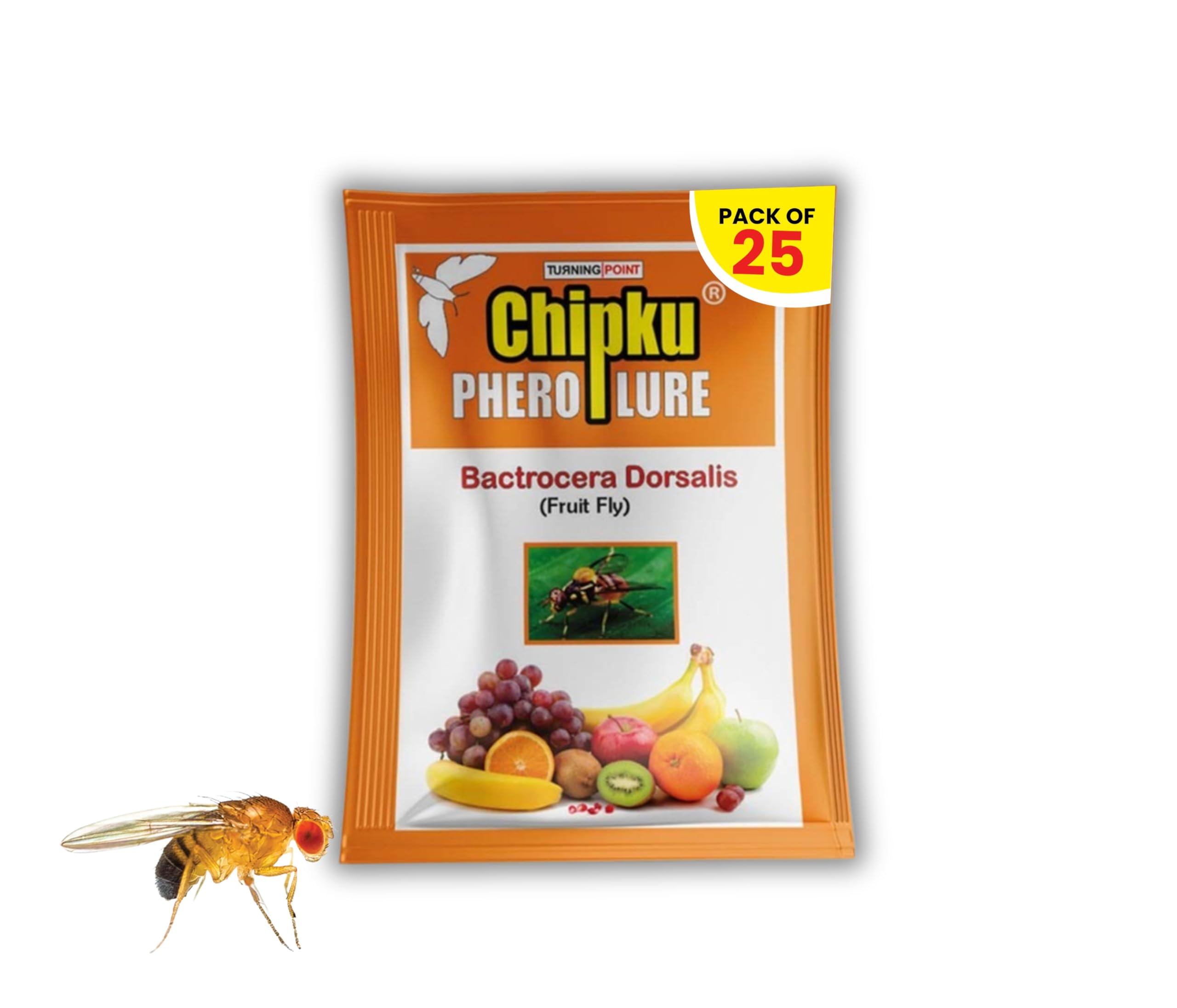 Chipku Fruit Fly Lure Pack of 25 for Fruit Fly Insect Trap for Agriculture for Bactocera Dorsalis Pheromone Fruit Fly Lure for Mango Tree,Papaya, Guava,Chiku,Citrus, All Fruit Crops-image-40