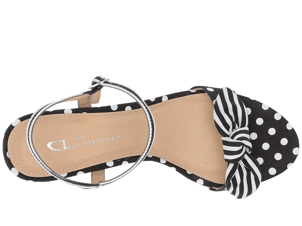 

CL By Laundry Jaylie (Black/White/Black Linen) Women's Shoes