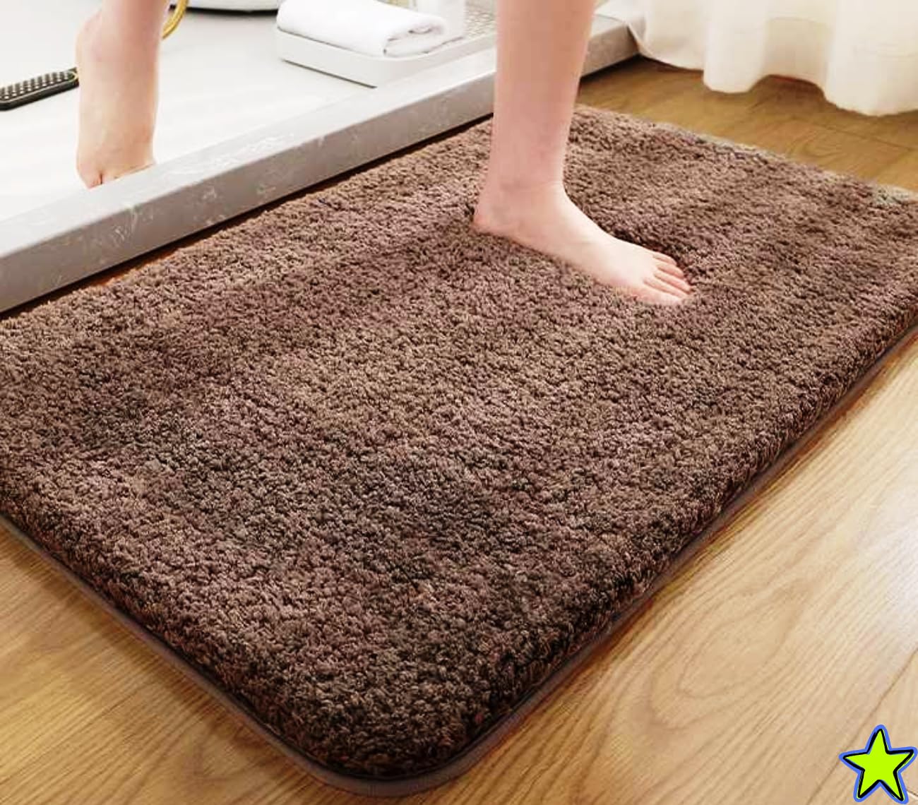 HOWNICE Bathroom, Door Mat, Floor, Bath Mat, Carpet | Non Slip mat for Bathroom Cushion, Super Absorbent Soft Carpet, Quick Dry Dirt Barrier for Home, Office, (40x60cm) (Grey Matt Fluffy matt) (B0DBLZXD9Q) Amazon Price History, Amazon Price Tracker