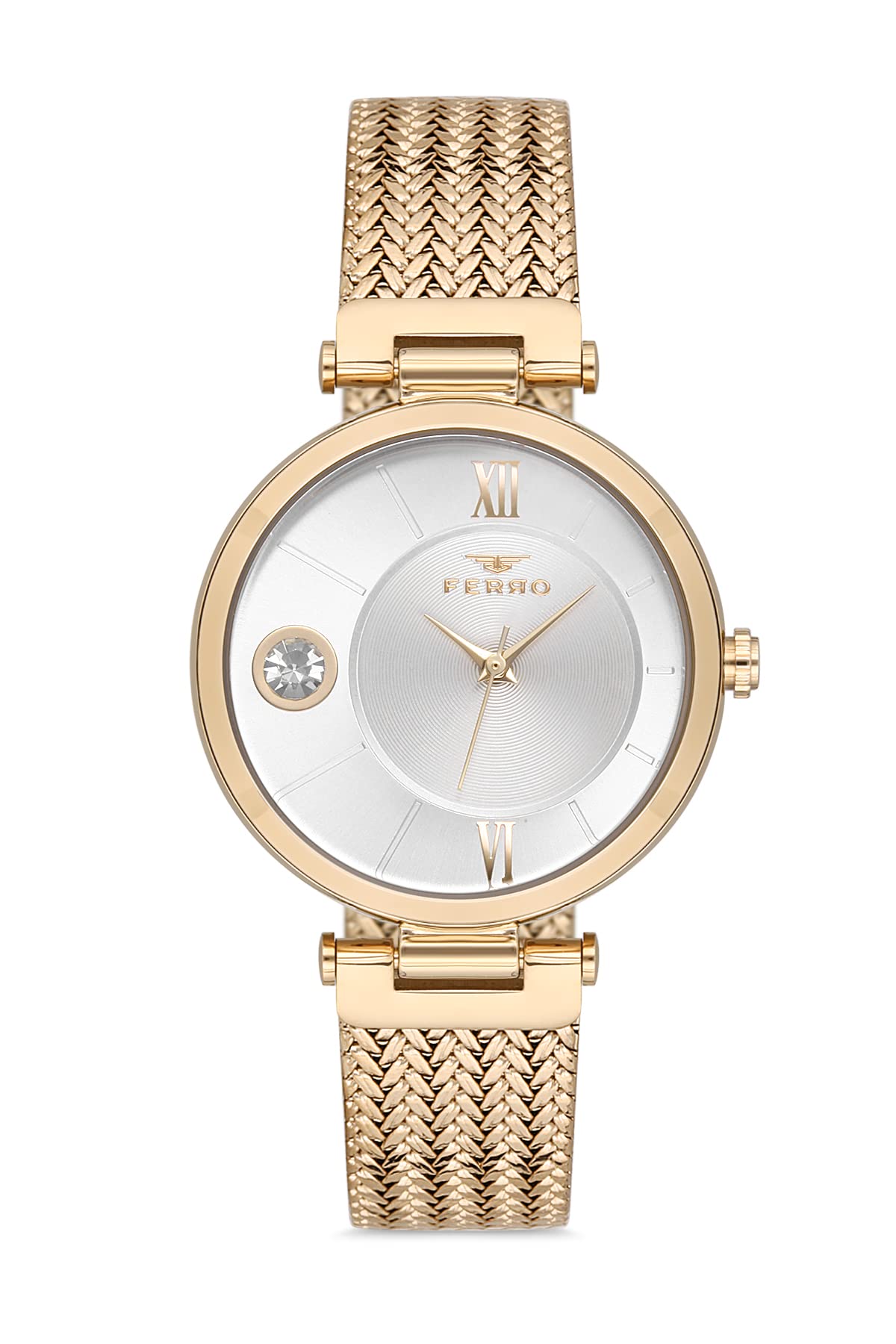 Ferro Analog Silver Dial Womens Watch-F21144C-B (B09RWKNWWP) Amazon Price History, Amazon Price Tracker