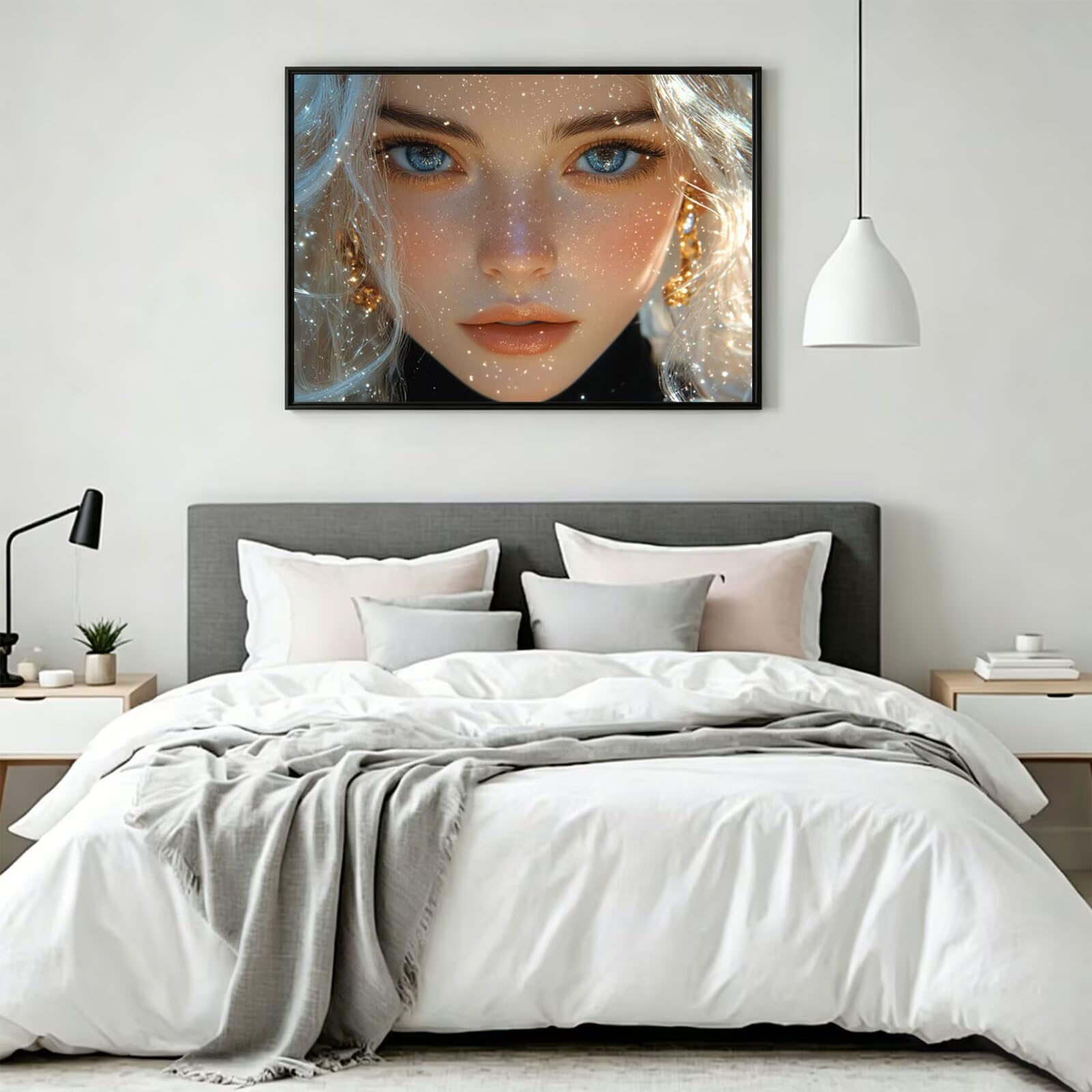 Pintar por Numeros mujer Pinturas Acrilicas anime Pintura por Numeros Adultos DIY Lienzos para Pintar, Pintura Acrilica Manualidades, Decoración para Hogar, Regalos Cumpleaños, 70x90cm Sin Marco q-666