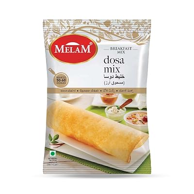 MELAM PURE AND AUTHENTIC Plain Rice Dosa Mix 1 Kg | Quick & Easy To Make South Indian Breakfast