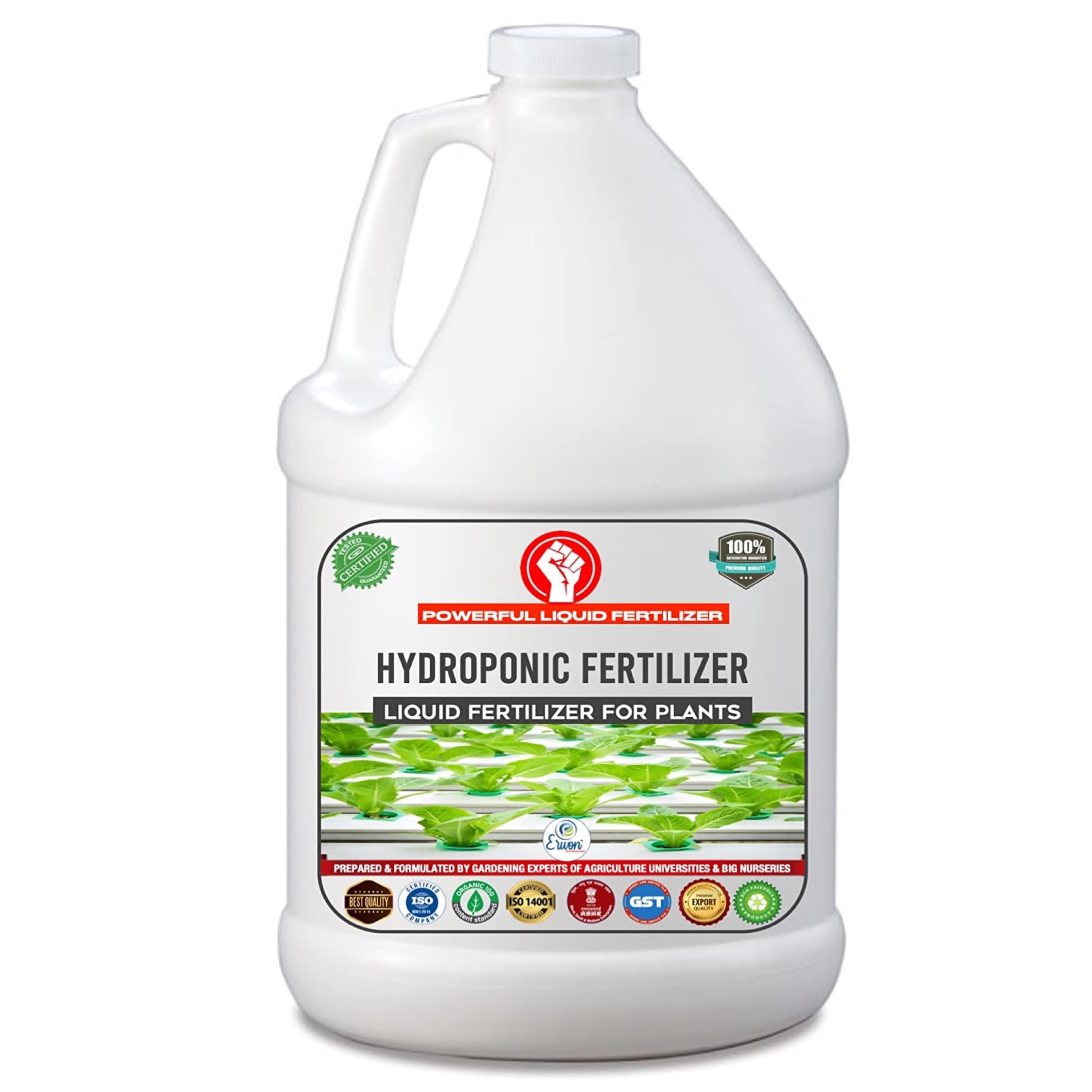 Liquid Fertiliser for Hydroponic Plants I Essential All Nutrients for Overall Growth | For Leafy Greens, Herbs, Vegetables & Flowers I 1000 ml