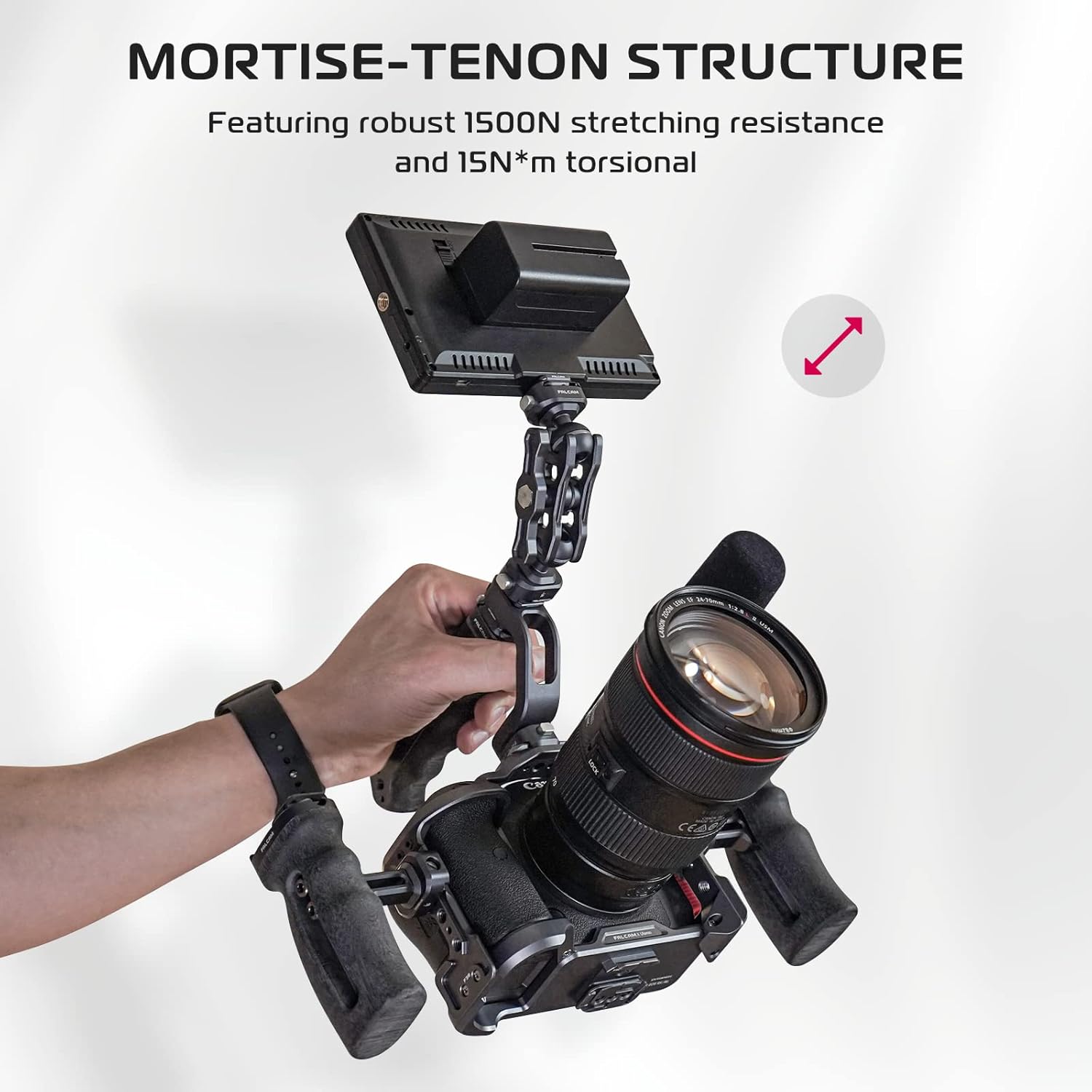 FALCAM F22 Basic Quick Release Plate Kit, Camera Mounting Adapter Convert 1/4" Thread to F22 QR System, 22mm Aluminum Camera Accessory Kit for Filmmaker & Photographer, Fits for Sony Canon DSLR Tripod