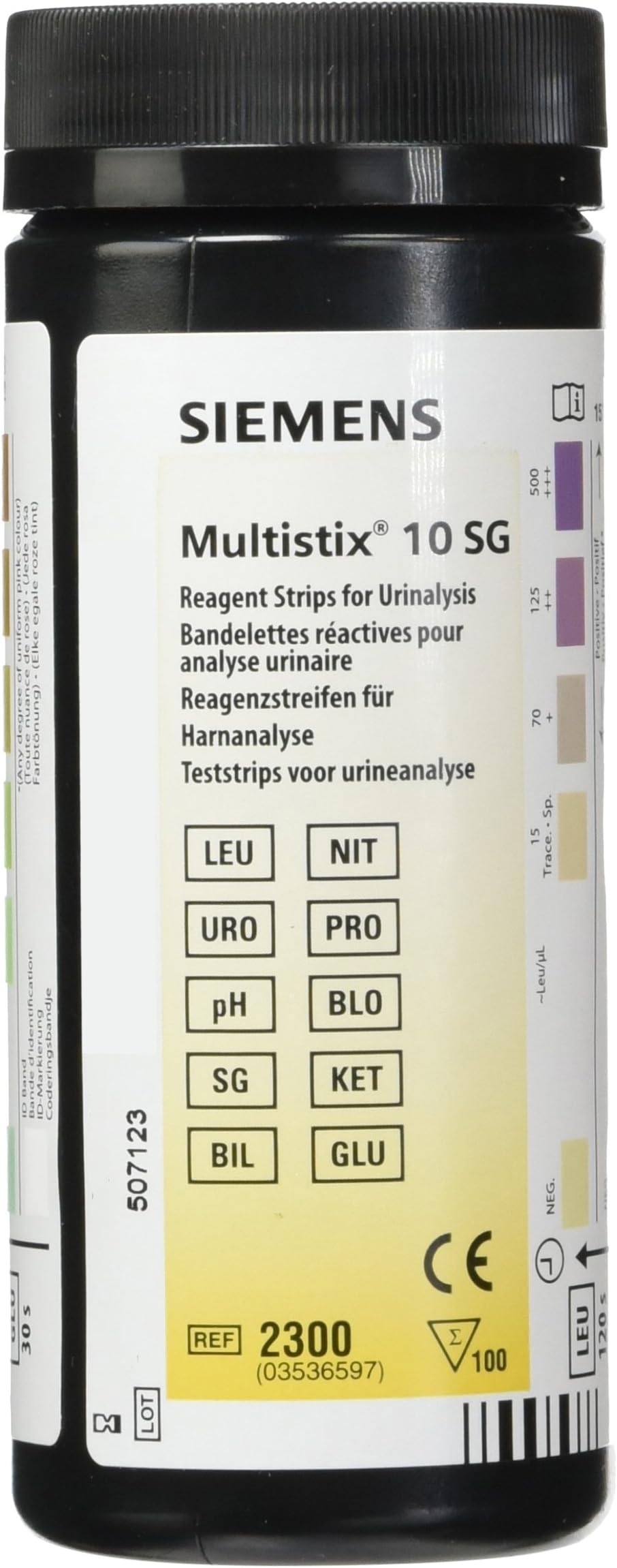 10 SG Urine Reagent Test Strips - 100 Strips per Box: Accurate and Convenient Monitoring