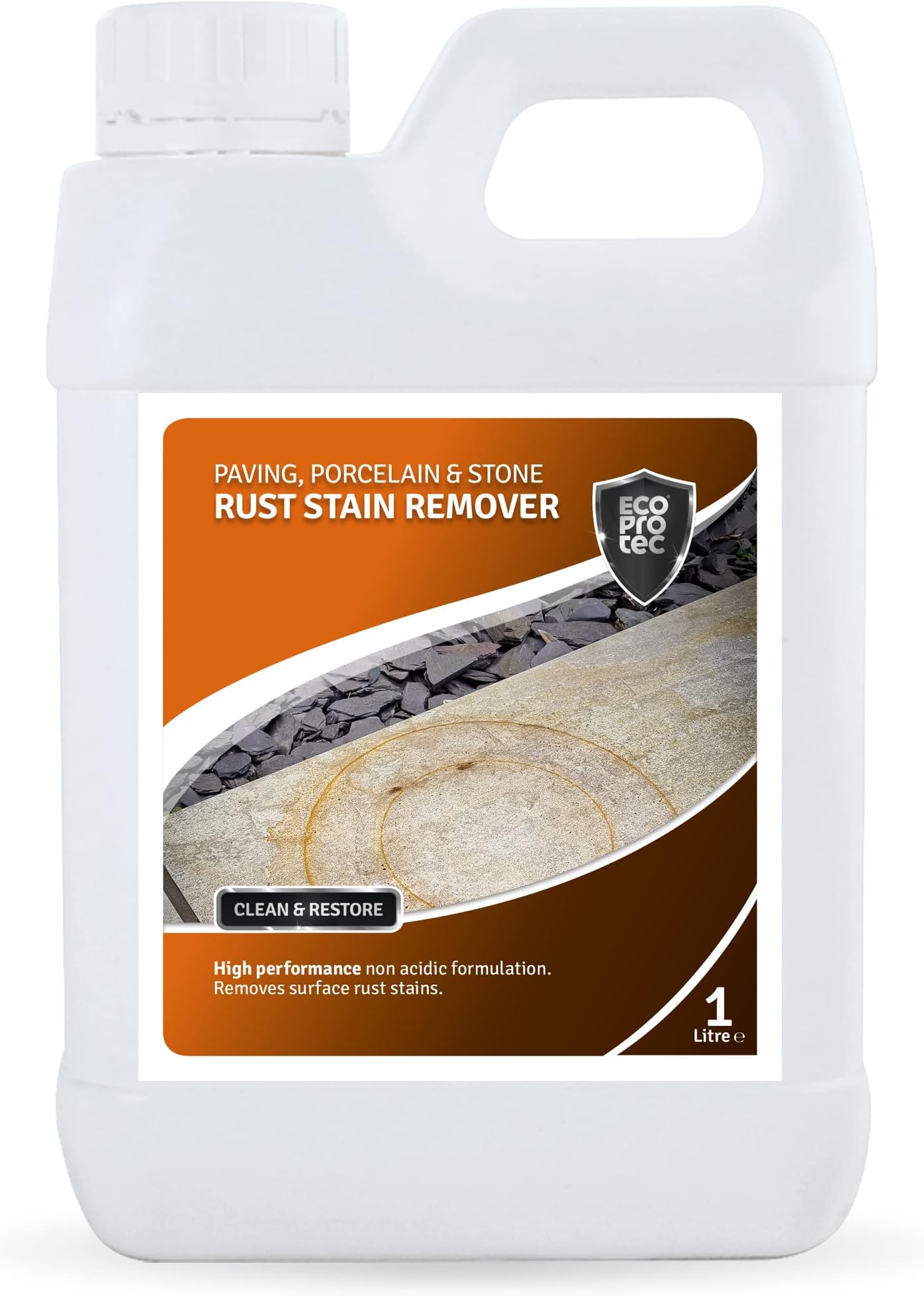 Rust Stain Remover for Paving Porcelain Stone & Tile (1 Litre)