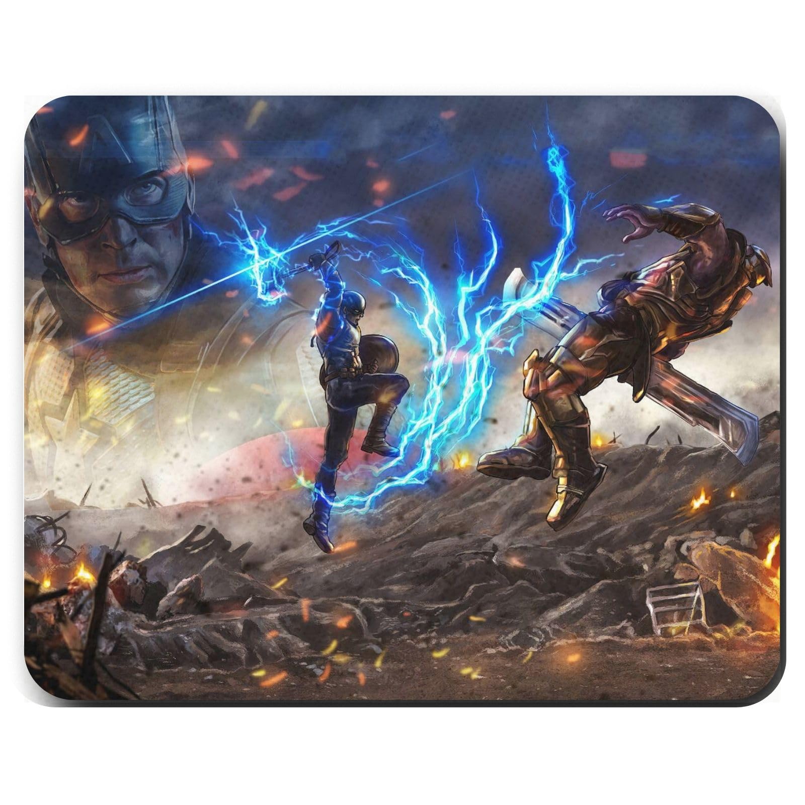Zentora Marvel Mouse Pad 9x7.5 Inch – Anti-Slip Rubber Base, Waterproof Surface | Ideal for Gaming, WFH, Laptop & Office Desk Use (Captain America)-picture-28