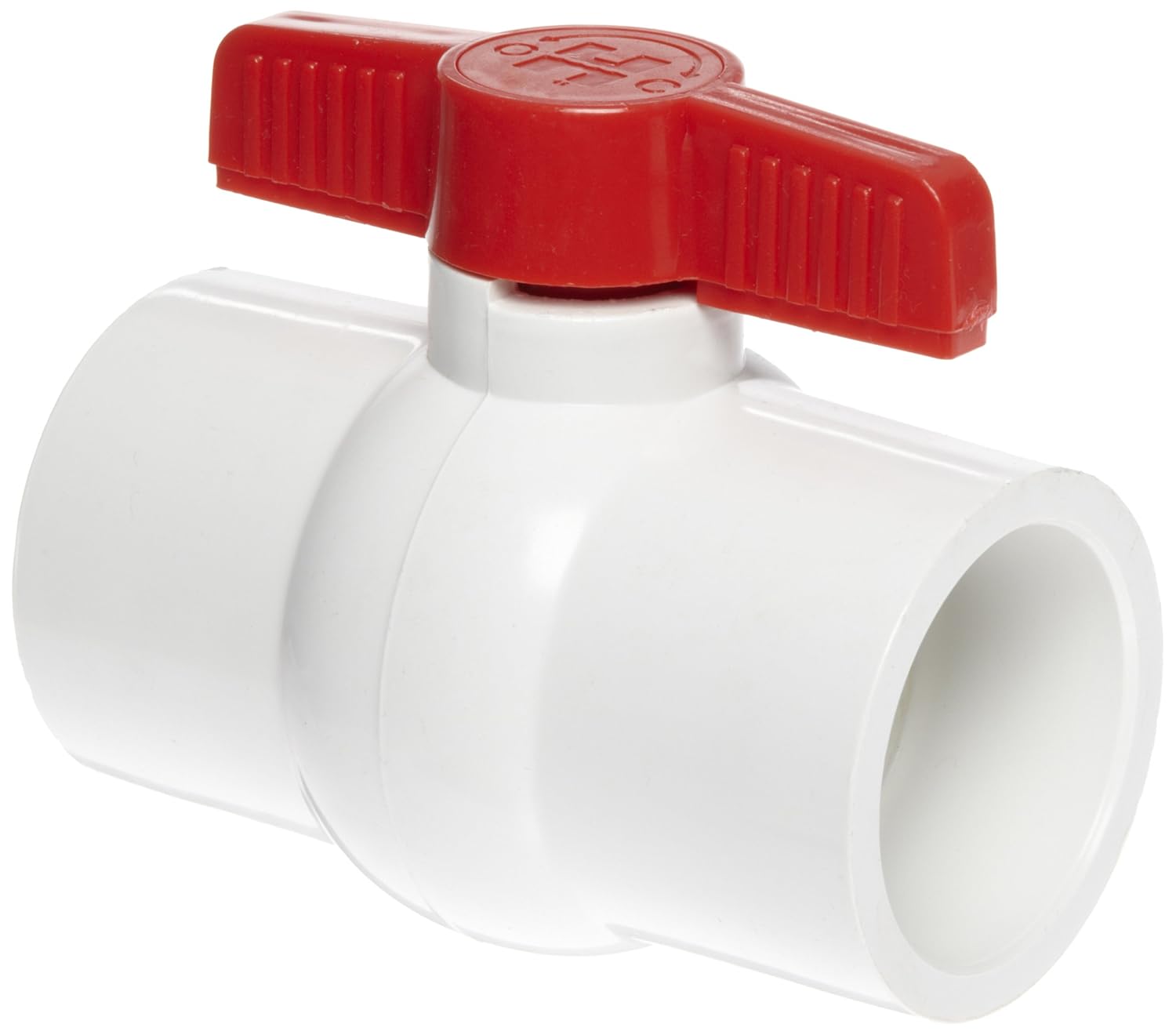 Hayward QVC1020SSEW Series QVC Compact Ball Valve, Socket End, White, 2