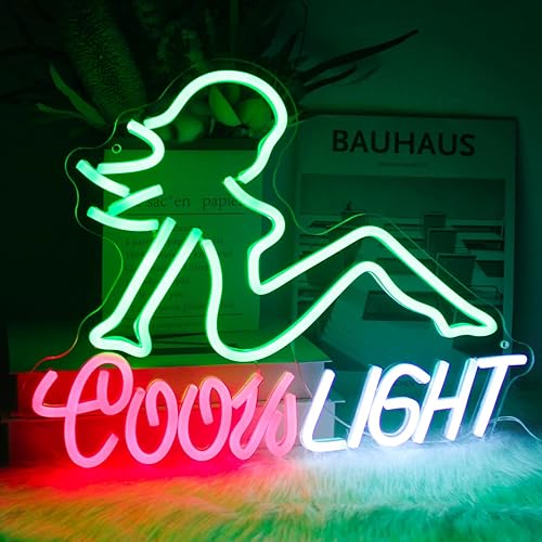 Miniatura 2 de Letrero de neón para bar, cerveza, LED, señal de luz de neón abierta, señora sexy, para pared, bar, bar, taberna, decoración de fiesta