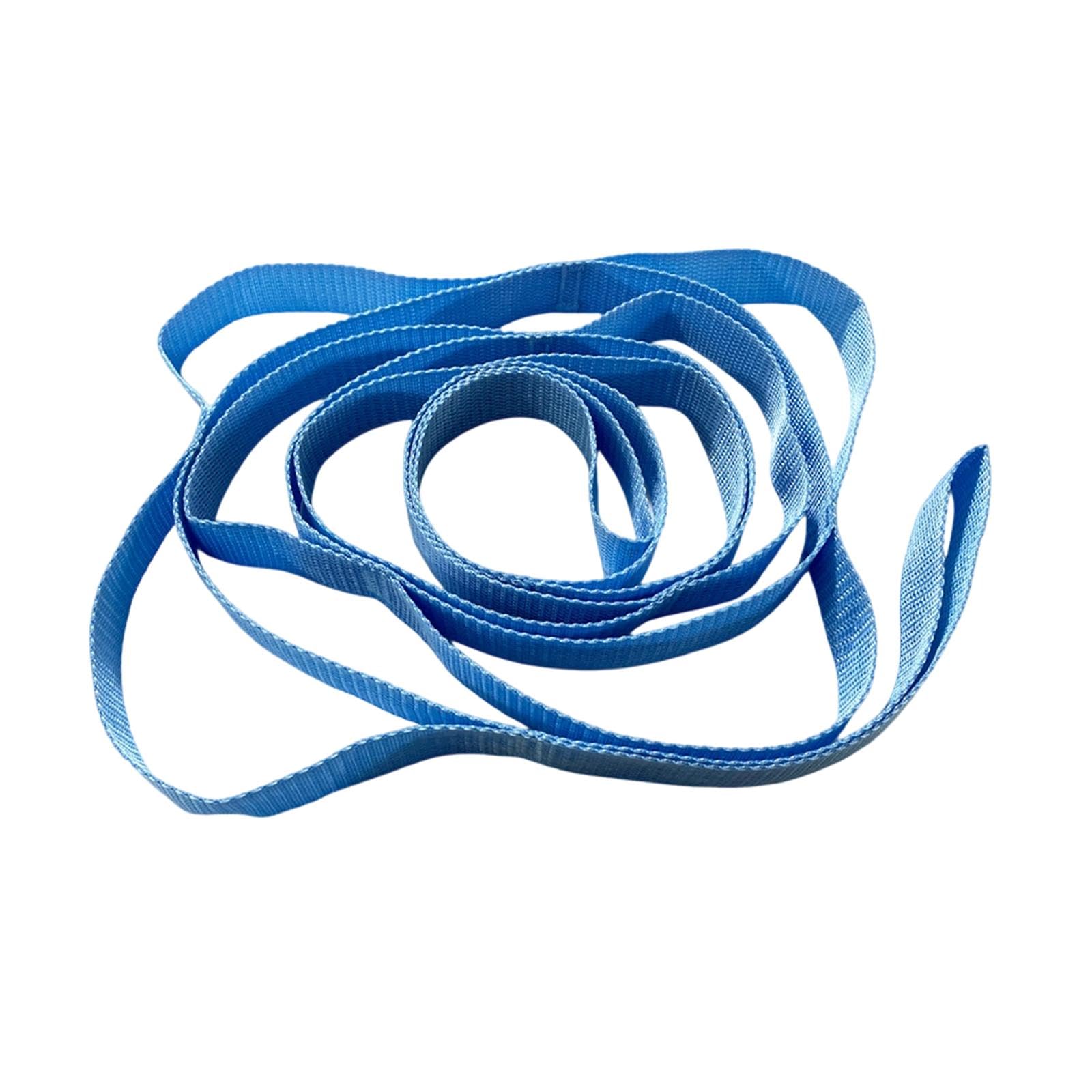 Stretch Strap with Loops Multi Loop Yoga Strap for Dance Fitness Working Out Blue-image-34