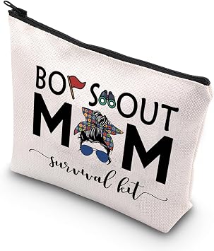 Scout Mom Gift Scout Mom Appreciation Survival Kit Scouting Zipper Pouch Makeup Bagsurvival kit BoySMom