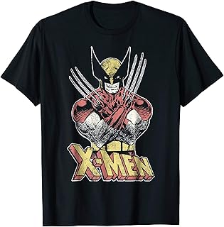 Marvel X-Men Wolverine Classic Comic Vintage Graphic T-Shirt
