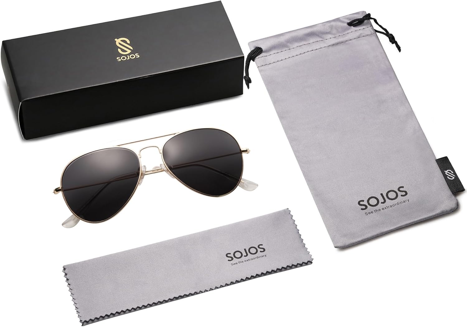 SOJOS Classic Aviator Polarized Sunglasses for Men Women Vintage Retro Style - Image 6