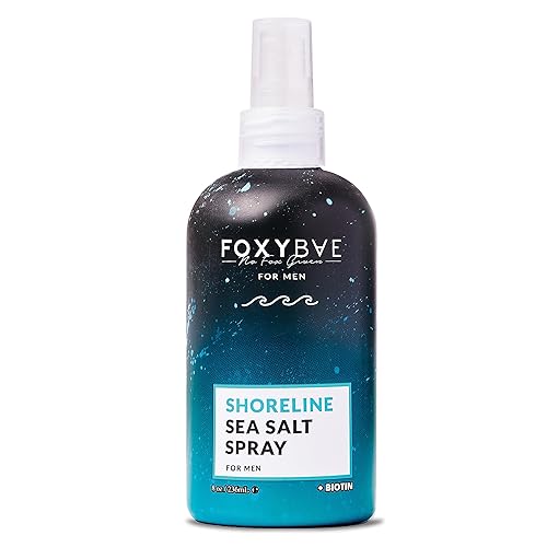 Miniatura 7 de FoxyBae Spray de sal marina para hombres y mujeres, espray de textura y sal marina para el cabello, spray voluminizador y texturizante con biotina