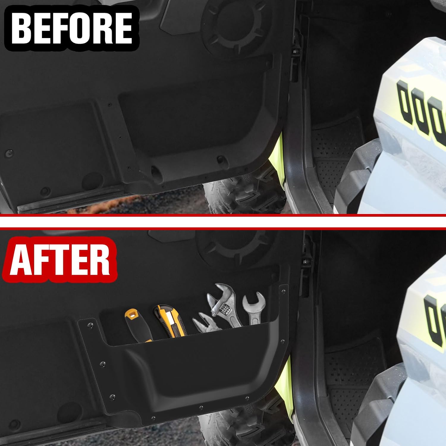 Front Door Pockets for Yamaha Wolverine RMAX, Interior Seat Door Side Storage Box for Yamaha Wolverine RMAX2 1000/ RMAX4 1000 2021-2025 Accessories (2PCS)