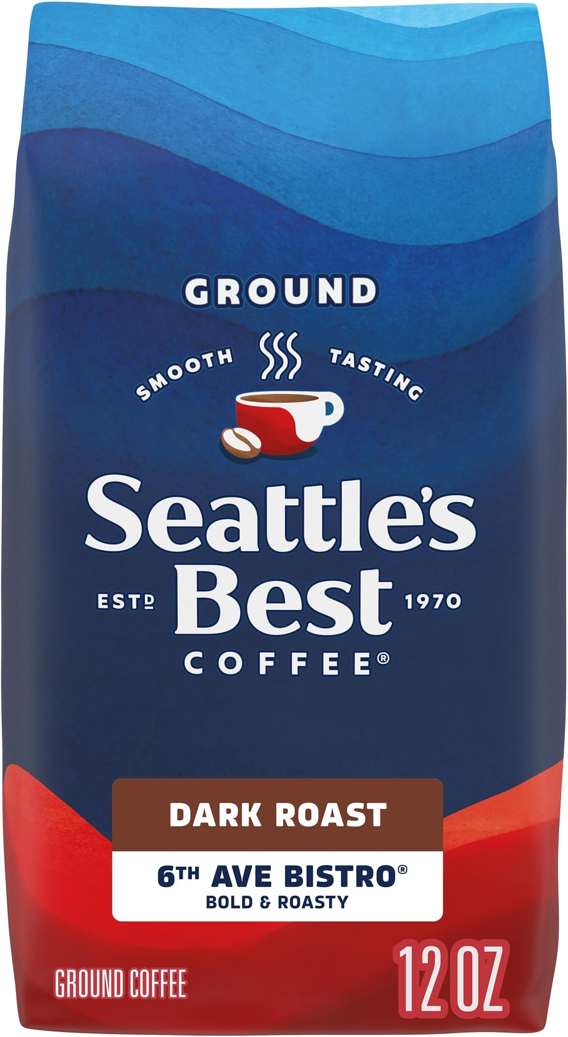 Seattles Best Coffee 6th Avenue Bistro Dark Roast Ground Coffee 340g Bag