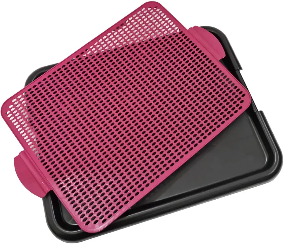 Sanitário Canino Xixi Dog Banheiro Pet Tapete Higiênico Cães Premium (Rosa)