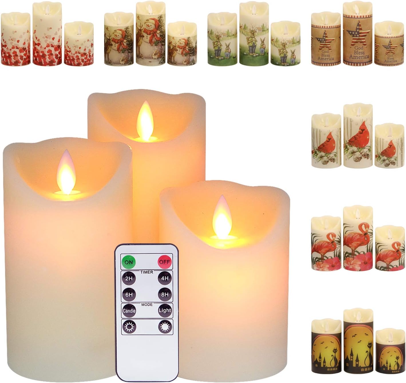 EDG Enzo De Gasperi | Set 10 pz candela LED con clip Natale 2025