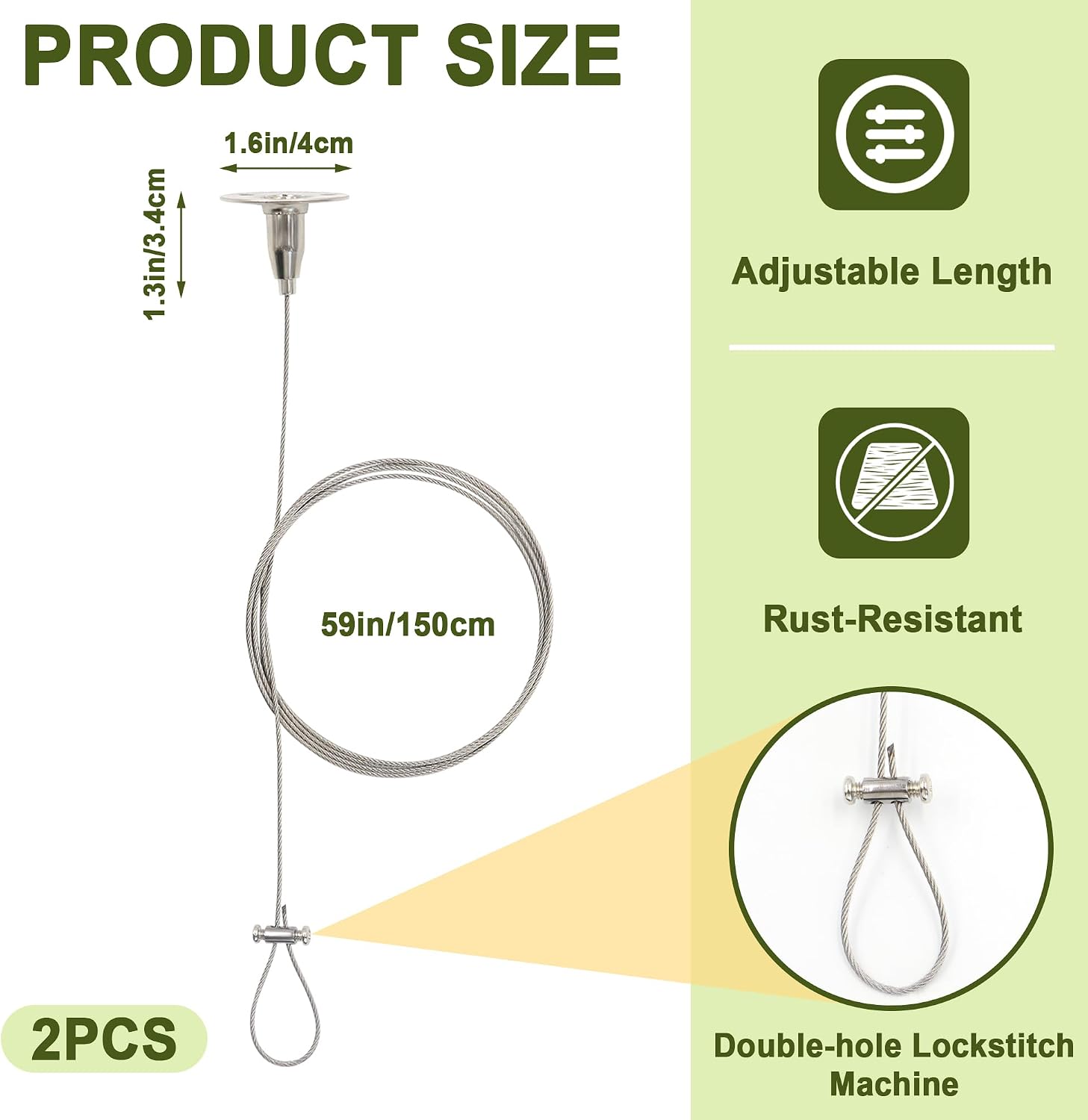2 Pack Ceiling Mount Curtain Rod Bracket, 59" Shower Curtain Rod Holders