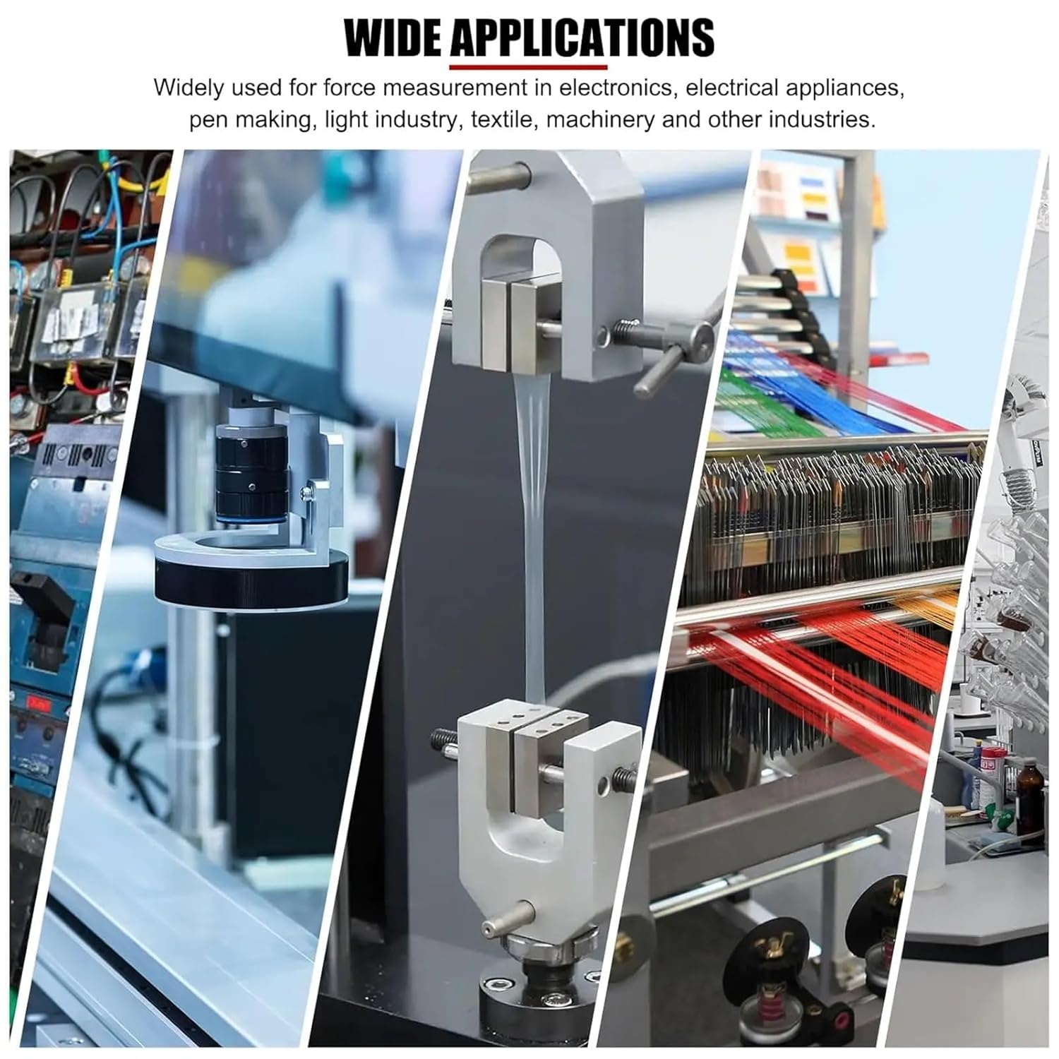 200N Handheld Mechanical Push Pull Force Gauge, with N/kgf Dual Scale Analog Dia for Tensile and Compression Force Testing(NK-500N)