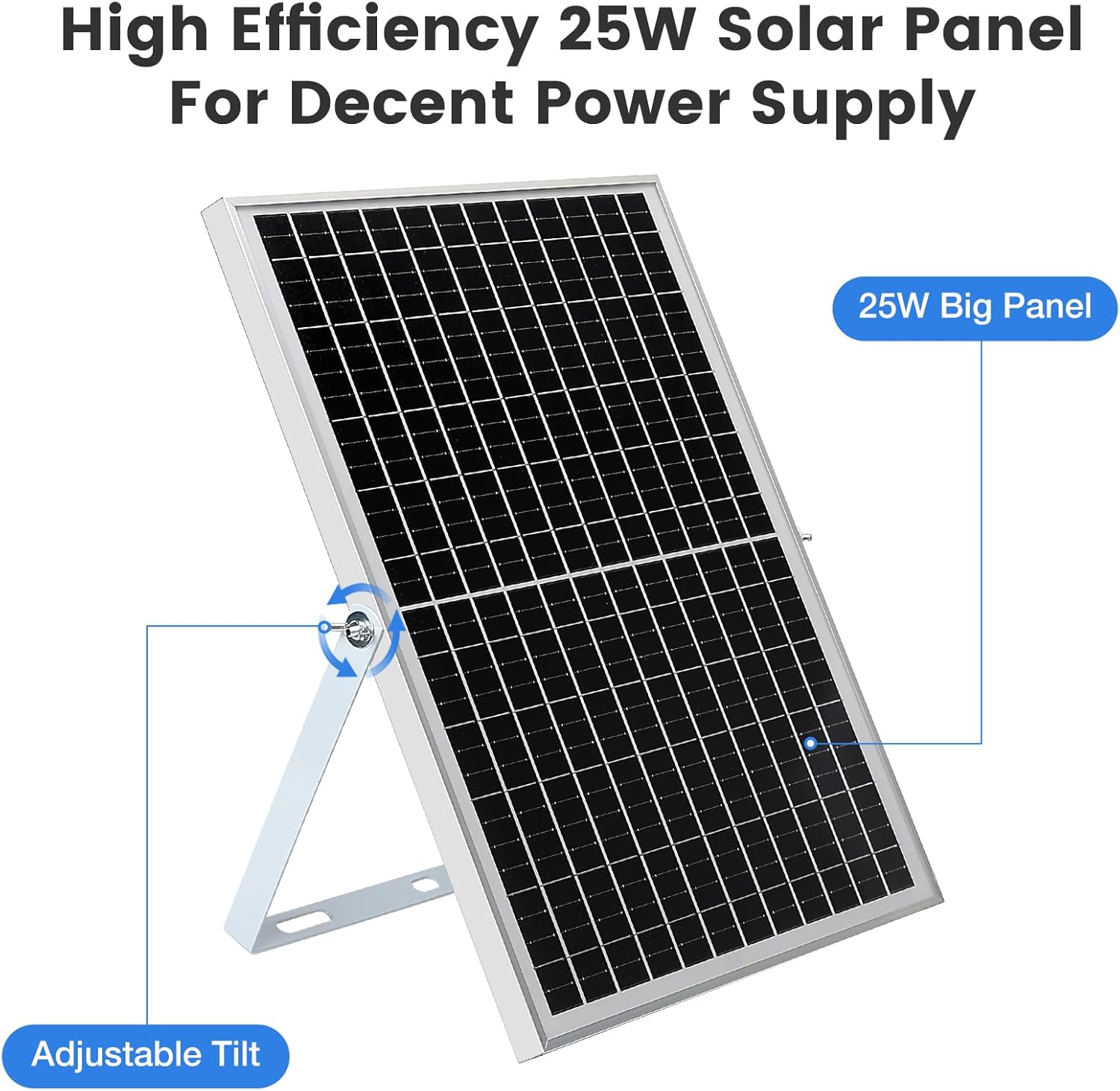 Fanspex Solar Exhaust Fan, Solar Powered Vent Fan Kit for Outside Greenhouse Shed Chicken Coop (8" Fan)