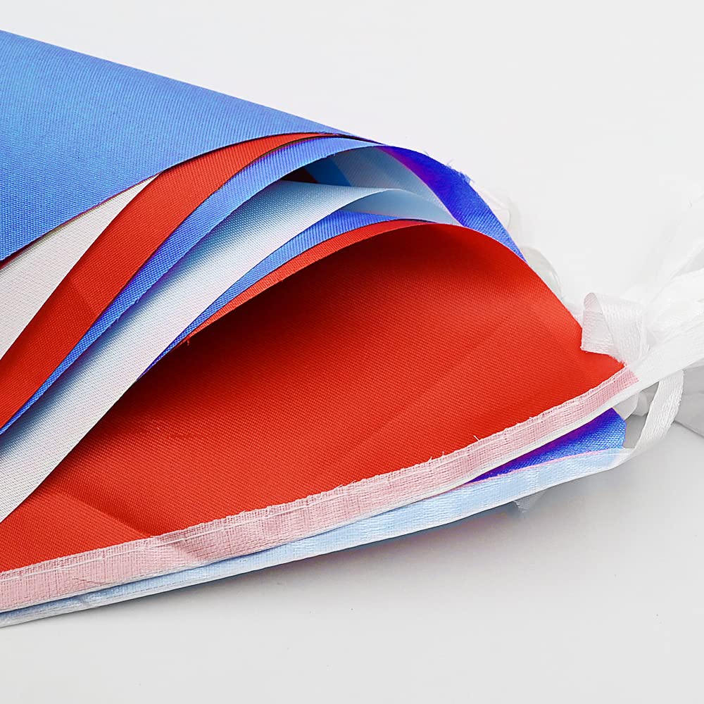 Banderole Drapeaux Triangulaires 20 M - Rouge Bleu Blanc Pour Fête Déco Extérieur
