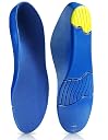 ZONALIYA Orthotic Arch Support Shoe Insoles Pu Cushioning Inserts Shock Absorption Velvet Surfaces Deep Heel Cup Inner Sole for Flat Feet Feet Heel Pain Relief (EU 33-35 Kids) gallery image