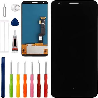 New LCD Touch Screen Digitizer Assembly Compatible with Goo-gle Pixel 3A XL G020C, G020G, G020F [6.0 inch] with Repair Tools-