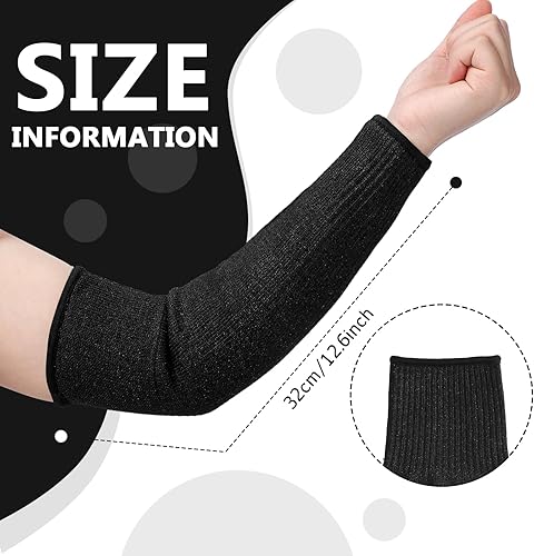 Miniatura 27 de 3 pares de protectores de brazo para piel fina y moretones, resistente a los cortes, manga de antebrazo, manga de protección contra quemaduras