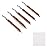 BOOSTEADY 5 Pcs Phosphor Bristle Bronze Bore Gun Cleaning Brush for Pistol Shotgun with 50 Professional Square Patches Multi-Caliber