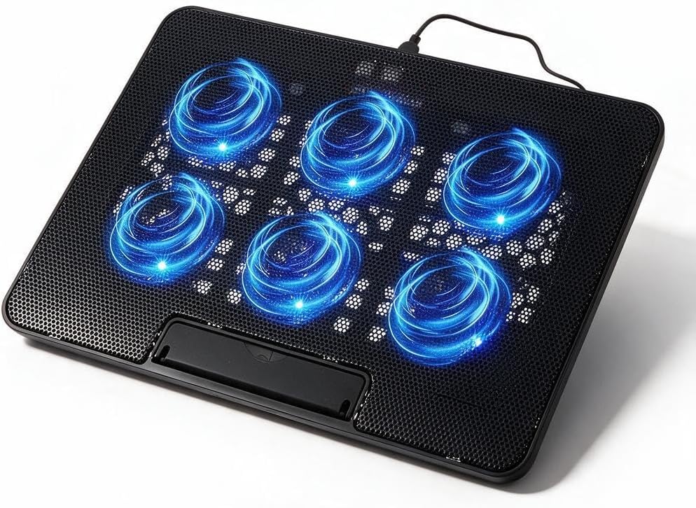 SHERCHPRY Laptop Cooling Pad 15.6 Inch Notebook Cooler with Quiet Fan