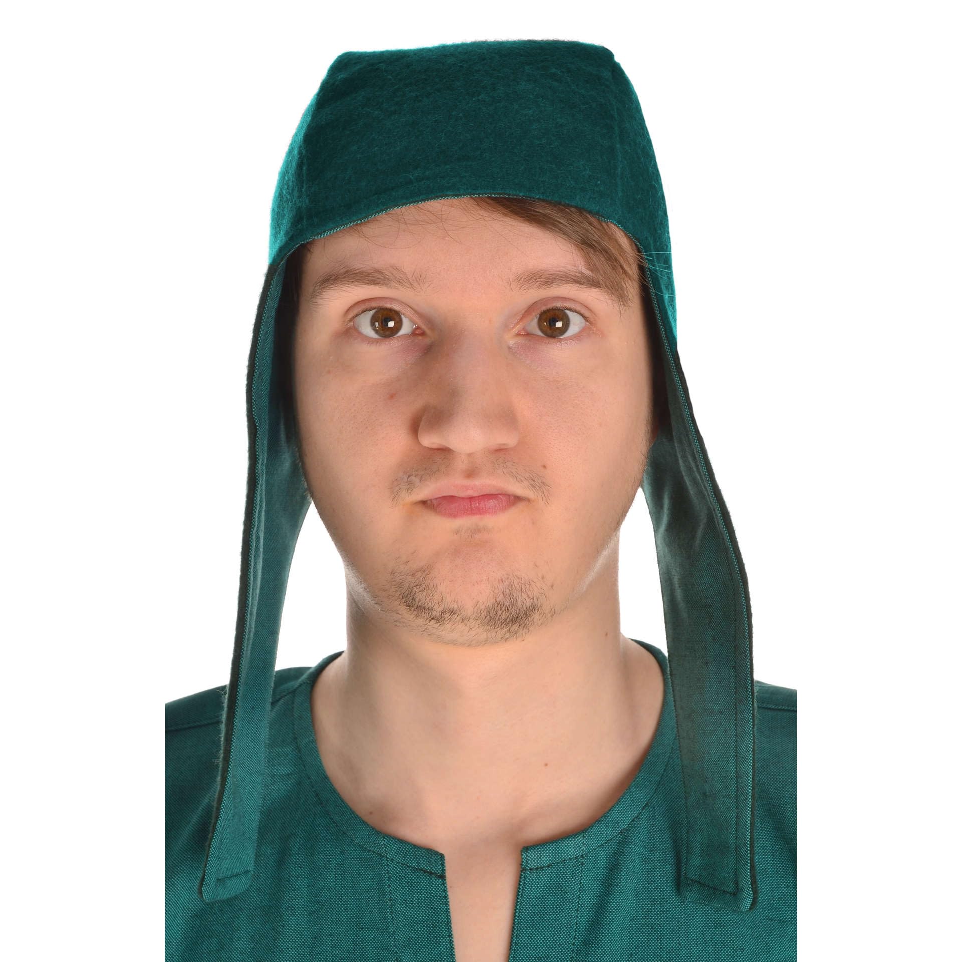 HEMAD Men´s Medieval Hat Wool Felt Karamphi - Green XL