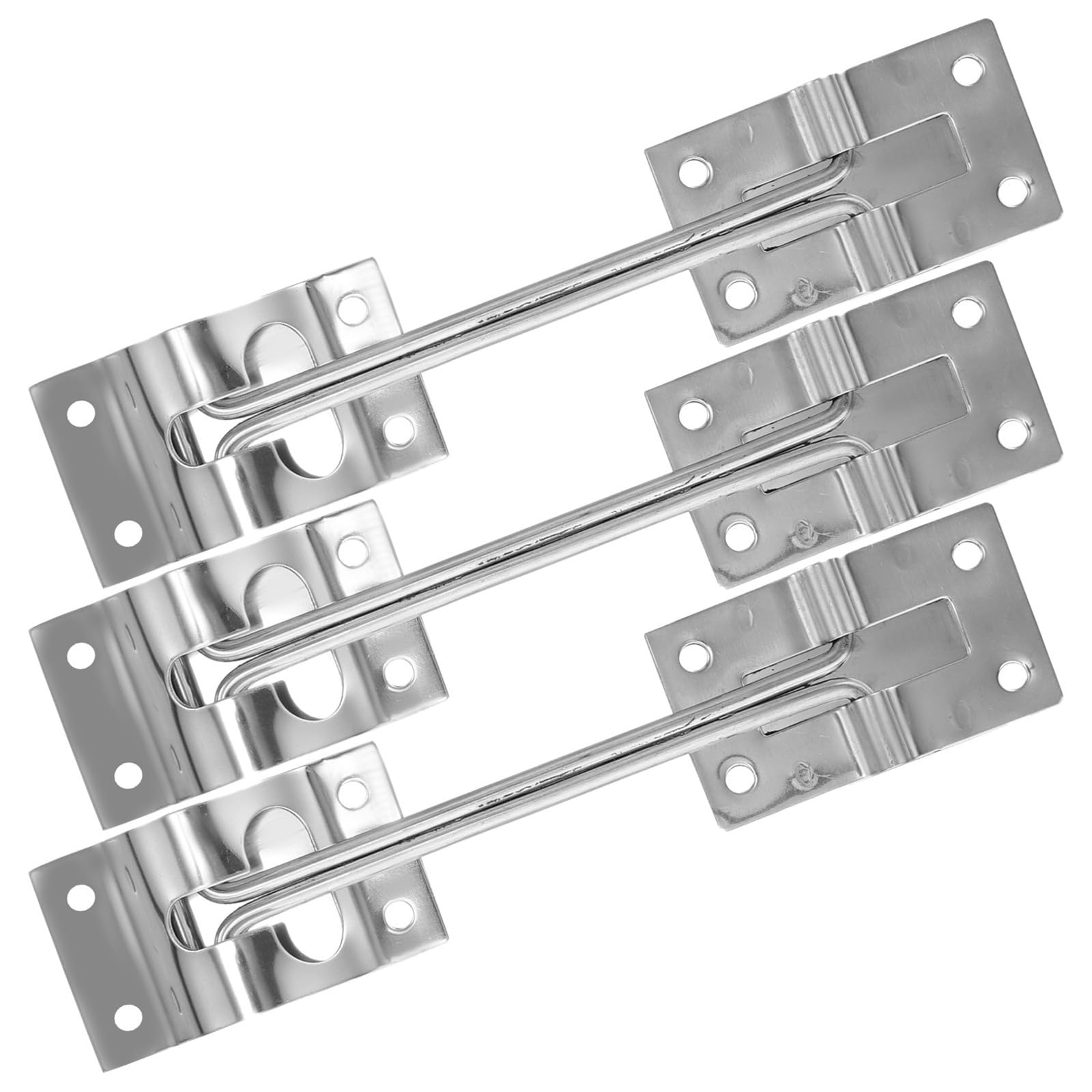 Gancho para Puerta de Remolque de Aleación Plata, Resistente y Fácil de Instalar, 3 Piezas para Puerta de Equipaje en Autocaravana y Remolque