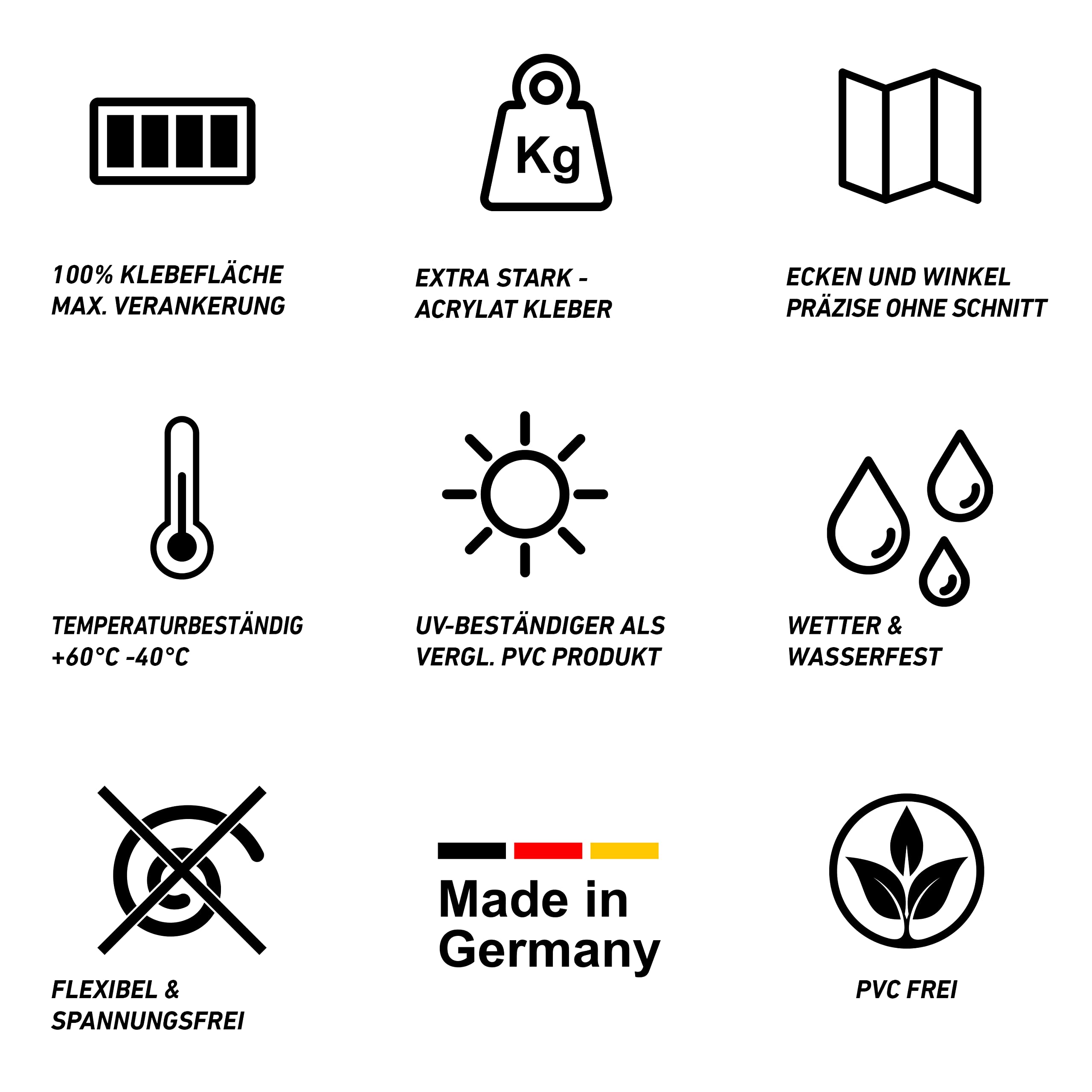 Kraftboss - Fensterleiste » WEISS-MATT « 5 Rollen, Breite 50mm, Flachleiste, Profilleiste, Abschlussleiste, Kunststoffleiste, Zierleiste, Kantenschutz, Wandschutz, Deckenleiste