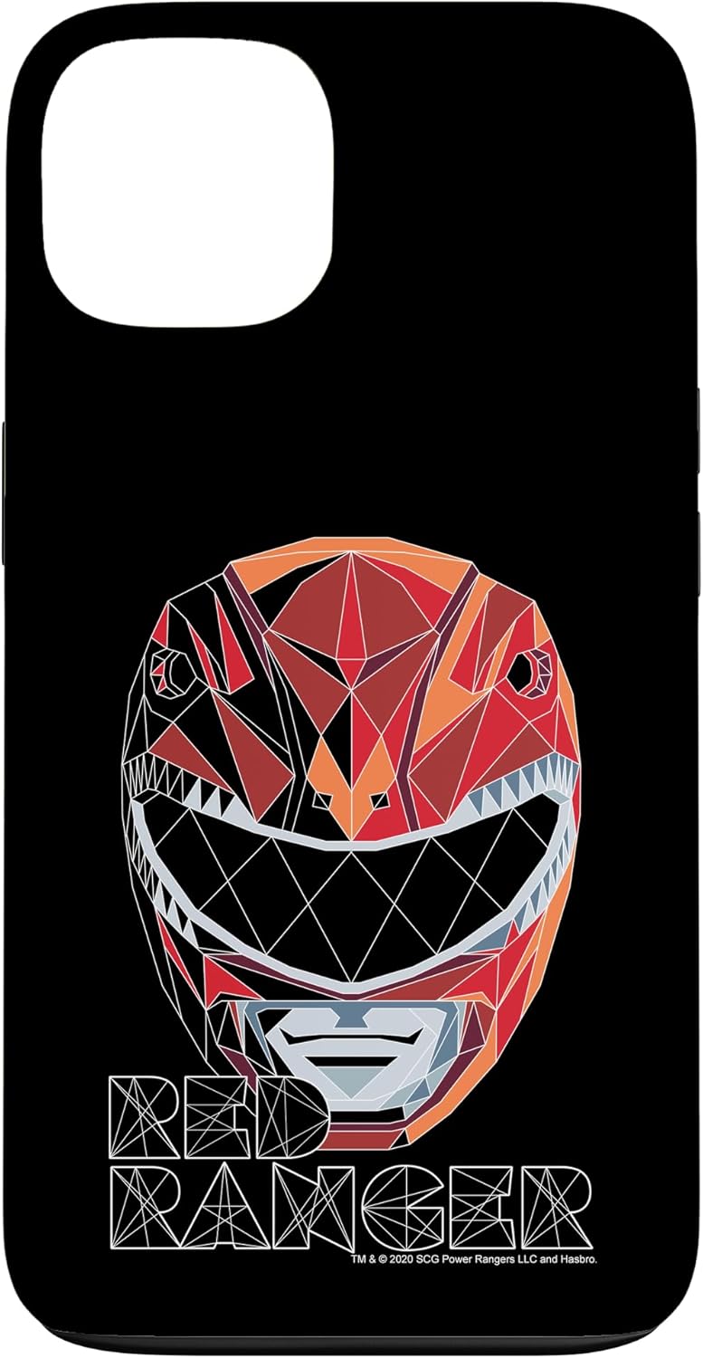 Power Rangers Red Ranger Polygon Big Face Case for iPhone 16 Pro Max