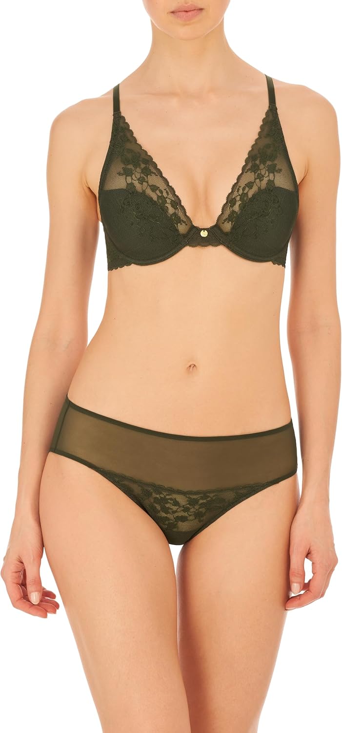 Natori Womens Cherry Blossom Convertible Contour UnderwirePlunge Bra - Image 5