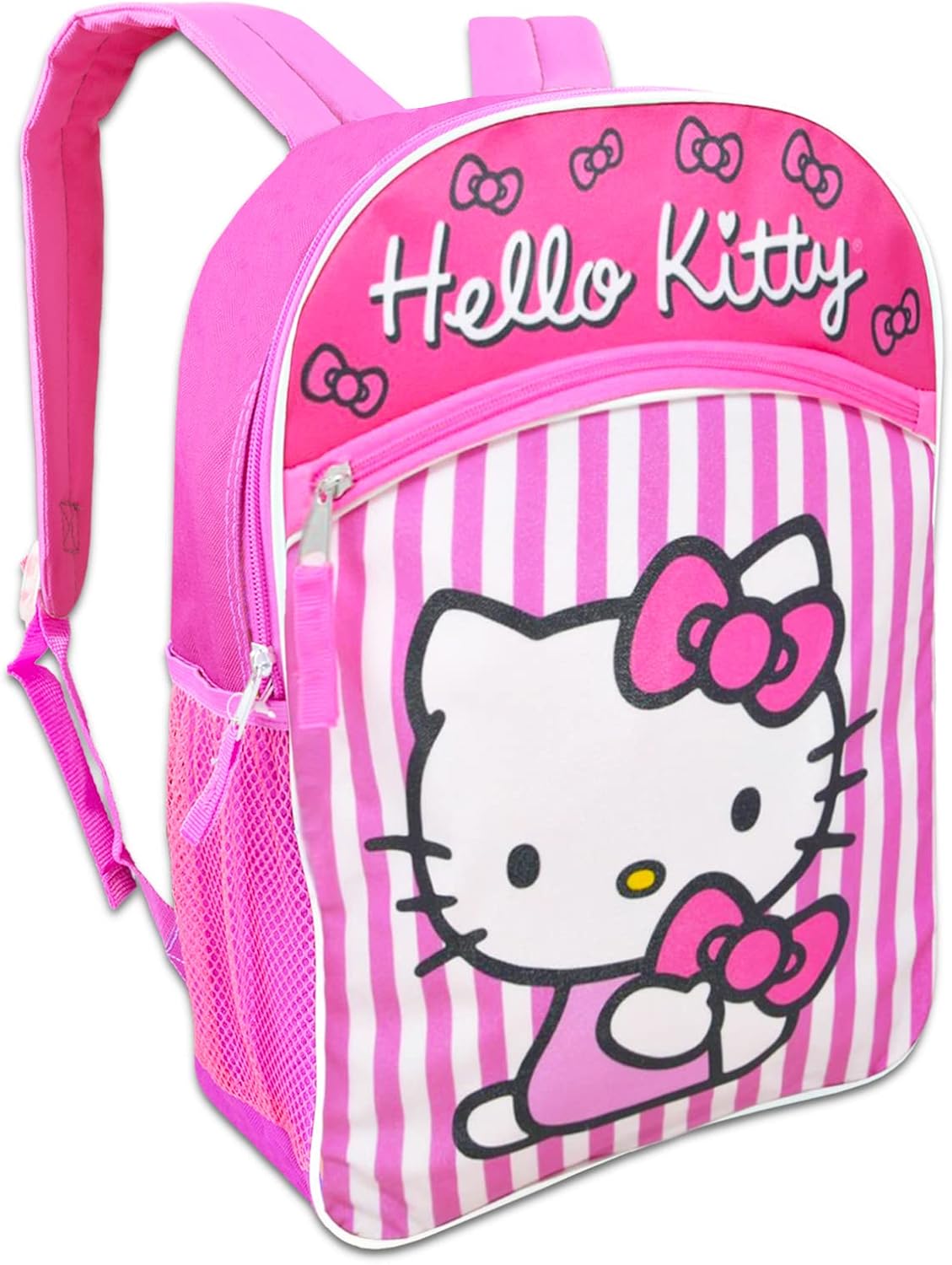 Hello Kitty Backpack with Lunch Box Set for Girls - 16” Hello Kitty Backpack, Hello Kitty Lunch Bag, Bottle, More | Hello Kitty School Bundle - Image 2