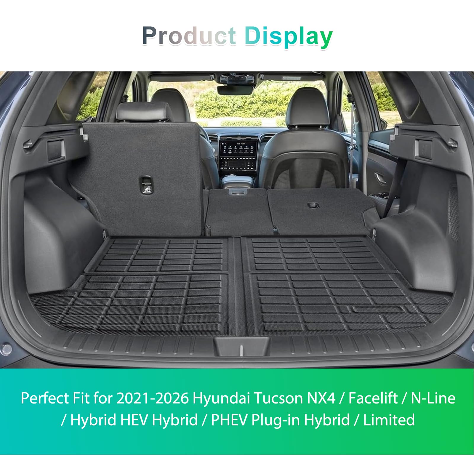 Tapis De Coffre Voiture Pour Hyundai Tucson SUV 2000-2024 2025, Cuir PU