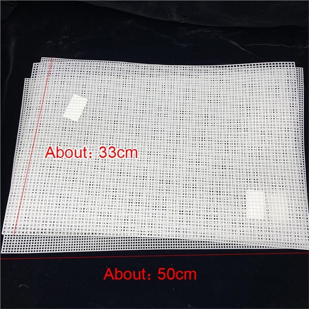 WOHATOO Rug Hooking Canvas Blank Mesh for Rug Hooking, Delicate Embroidery Canvas Home Decor Tapestry 1pc(3mm)
