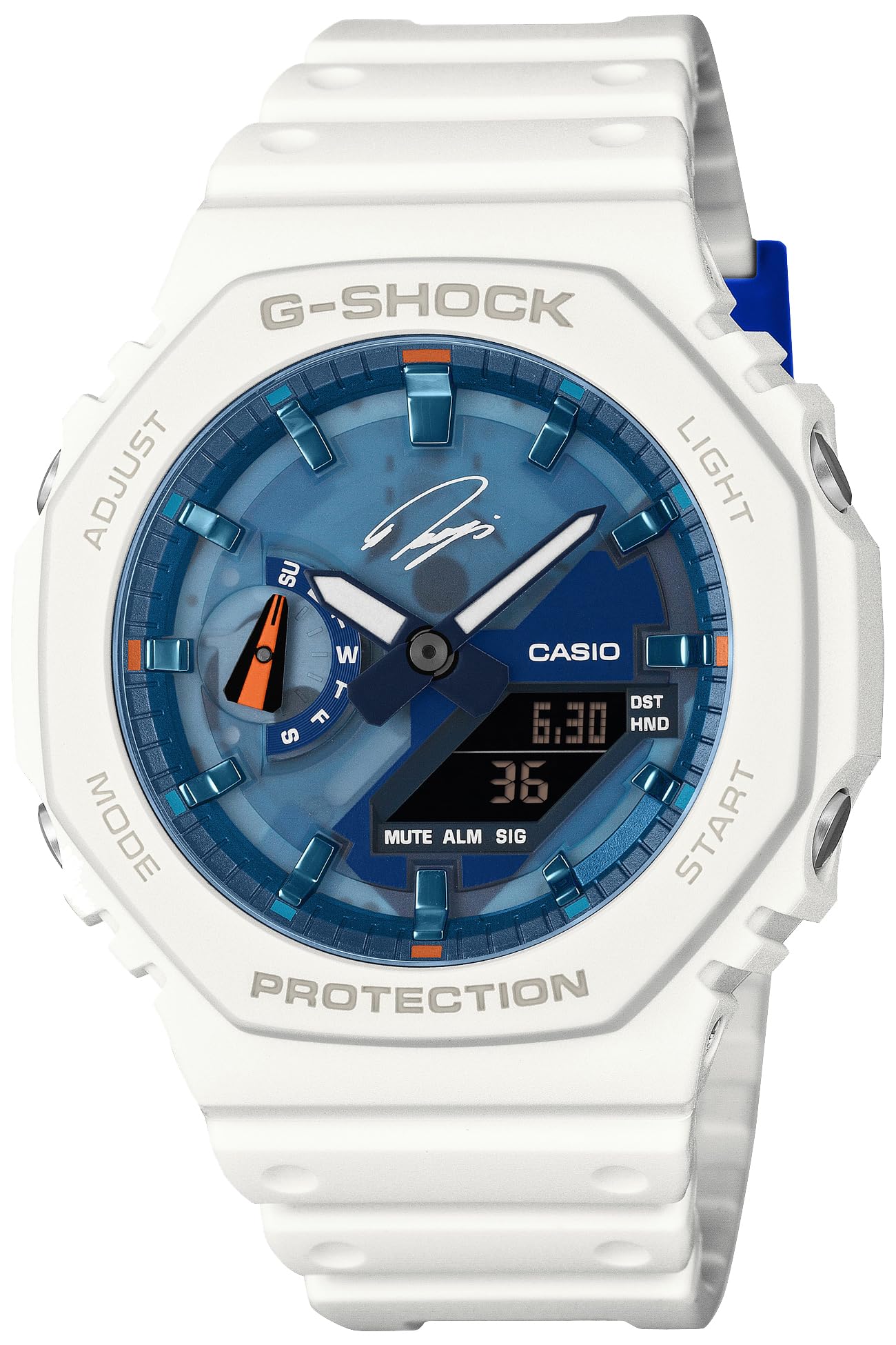 G-SHOCK RYO ISHIKAWA ホワイト/ブルー　GA2100X Casio] G-Shock Watch Ryo Ishikawa Signature Model Ga-2100Ri25-7Ajr
