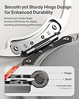 Vista 6 de Sinjimoru Soporte magnético para teléfono MagSafe — Sujeción magnética de 3000G, comodidad de silicona suave, placa de metal incluida, iPhone