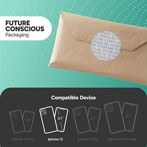 Miniatura 6 de SteepLab Funda de barrera para iPhone 13, protección de 360 grados que absorbe impactos con bisel elevado y colores llamativos (azul turquesa pulido)