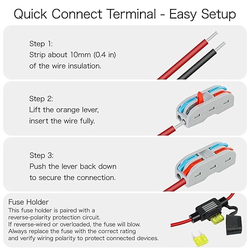 Vista 3 de LeMotech Convertidor DC 48v a 12v 20A 240W reductor de voltaje reductor de voltaje IP68 transformador impermeable para carrito de golf, camión