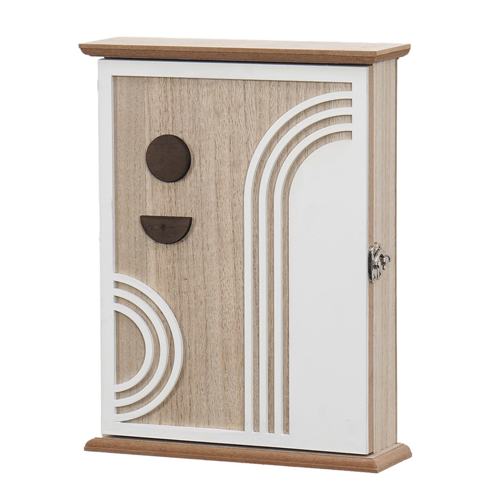 Jazuaiao Wood Organizers Wall Mounted Entryway Storage Box with Concealed Compartment User Friendly Materials Multiple Hook Wall Mounted Wooden Holder